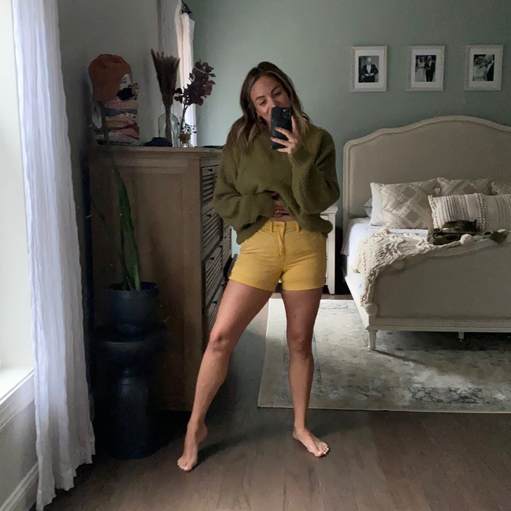 Chino by Anthropologie Mustard Yellow Shorts 25